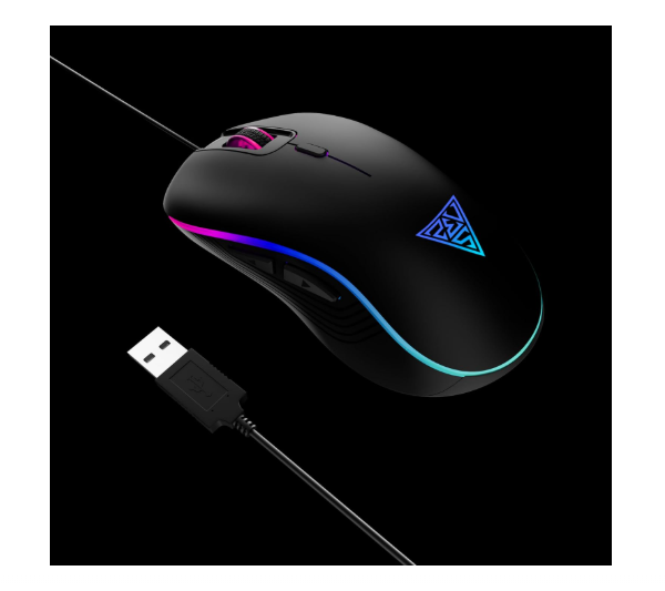 GAMDIAS Aura GS3 Optical Gaming Mouse with 6 Programmable Smart Keys and Multicolour Lighting | Adva
