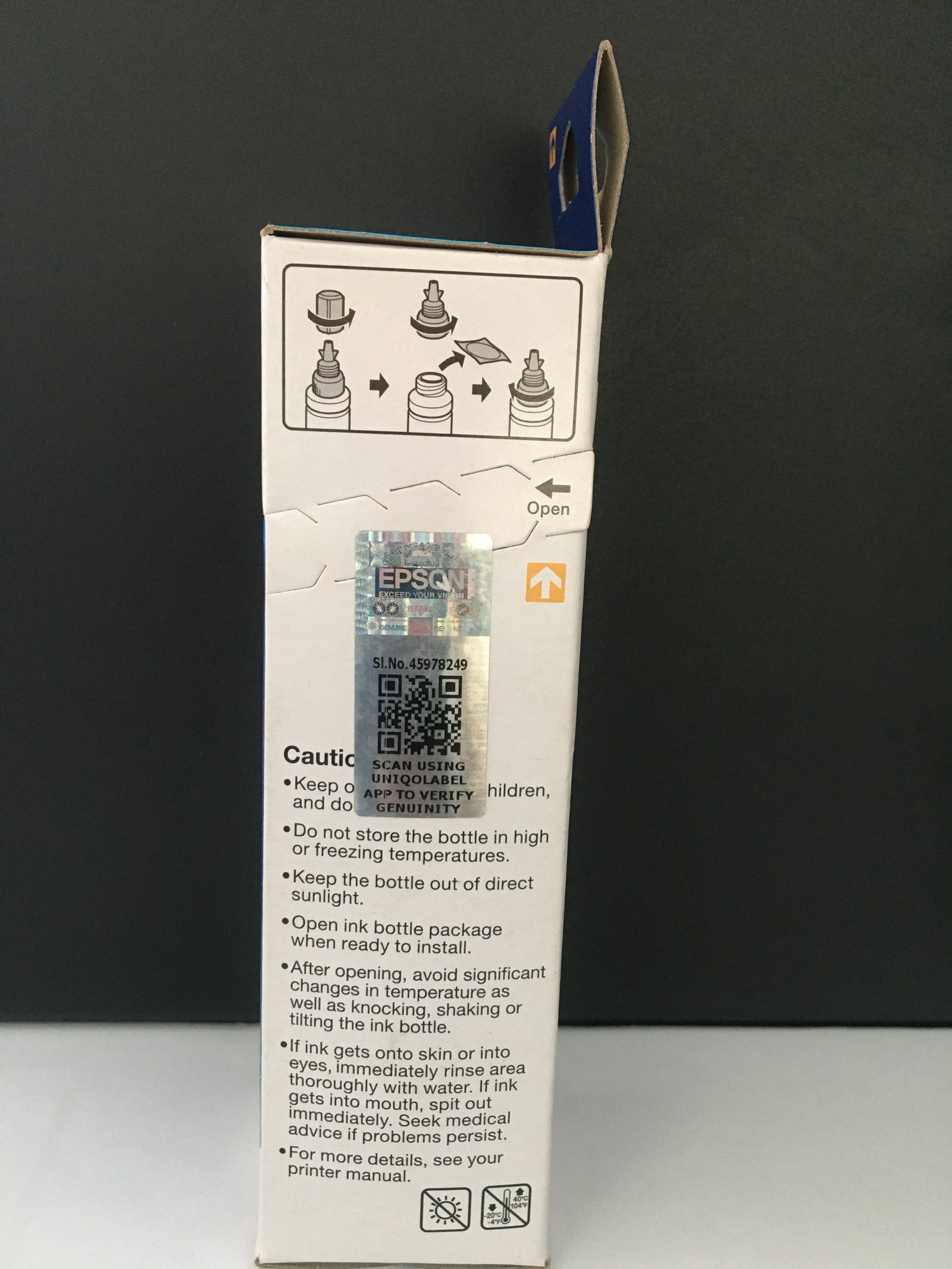 Epson 664 CY Ink Bottle (Cyan) - 70 ml Genuine