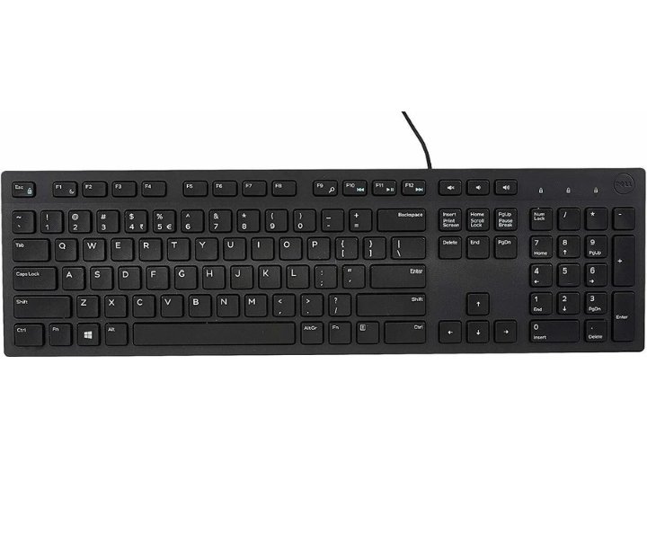DELL KB216 Multimedia Keyboard with USB Interface, Plunger Keys Technology &amp; Chiclet Wired USB S