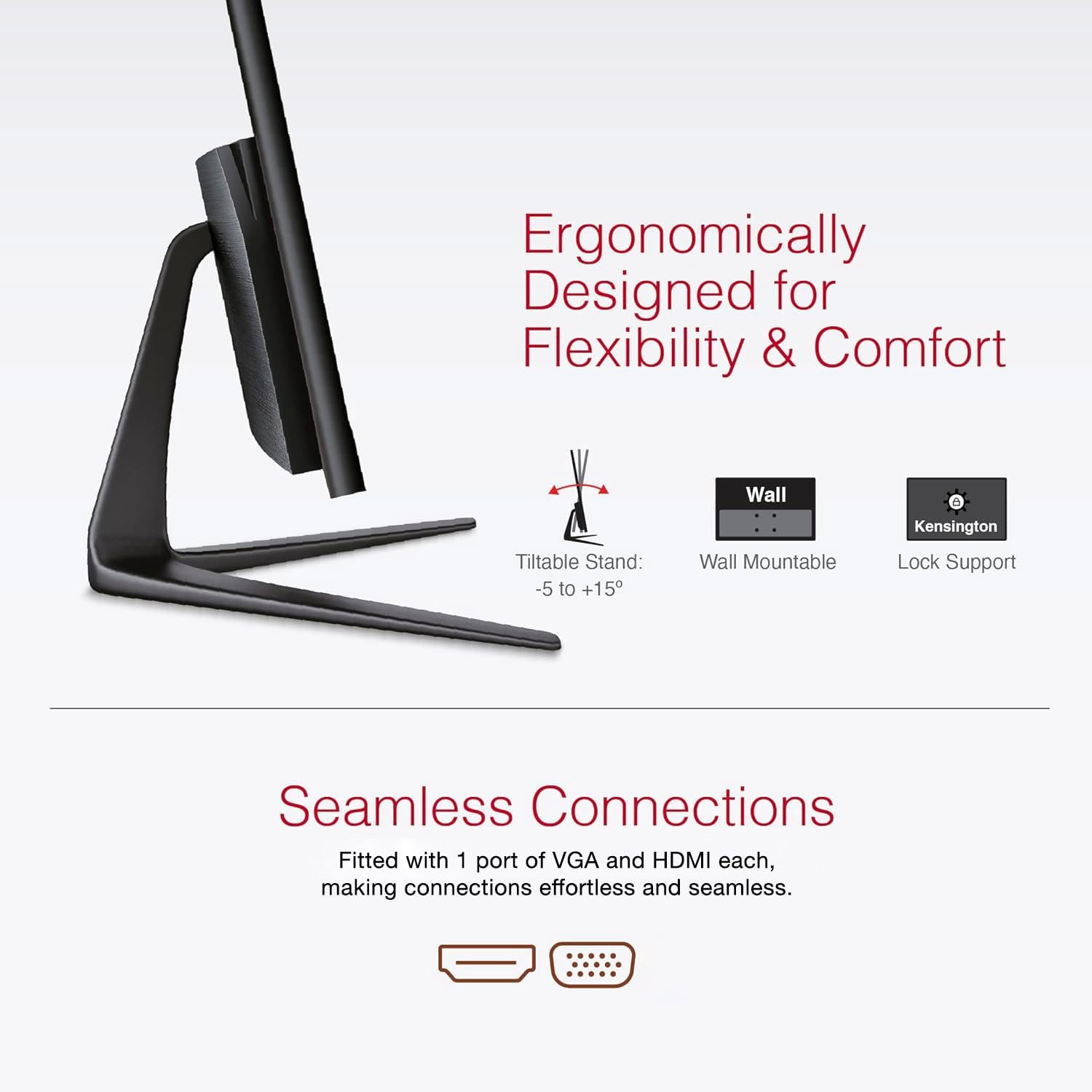 FINGERS The Big Picture LED Monitor Satin-2150 [21.45 (51.48cm), FHD (1920x1080 px), Ultra-Slim &amp