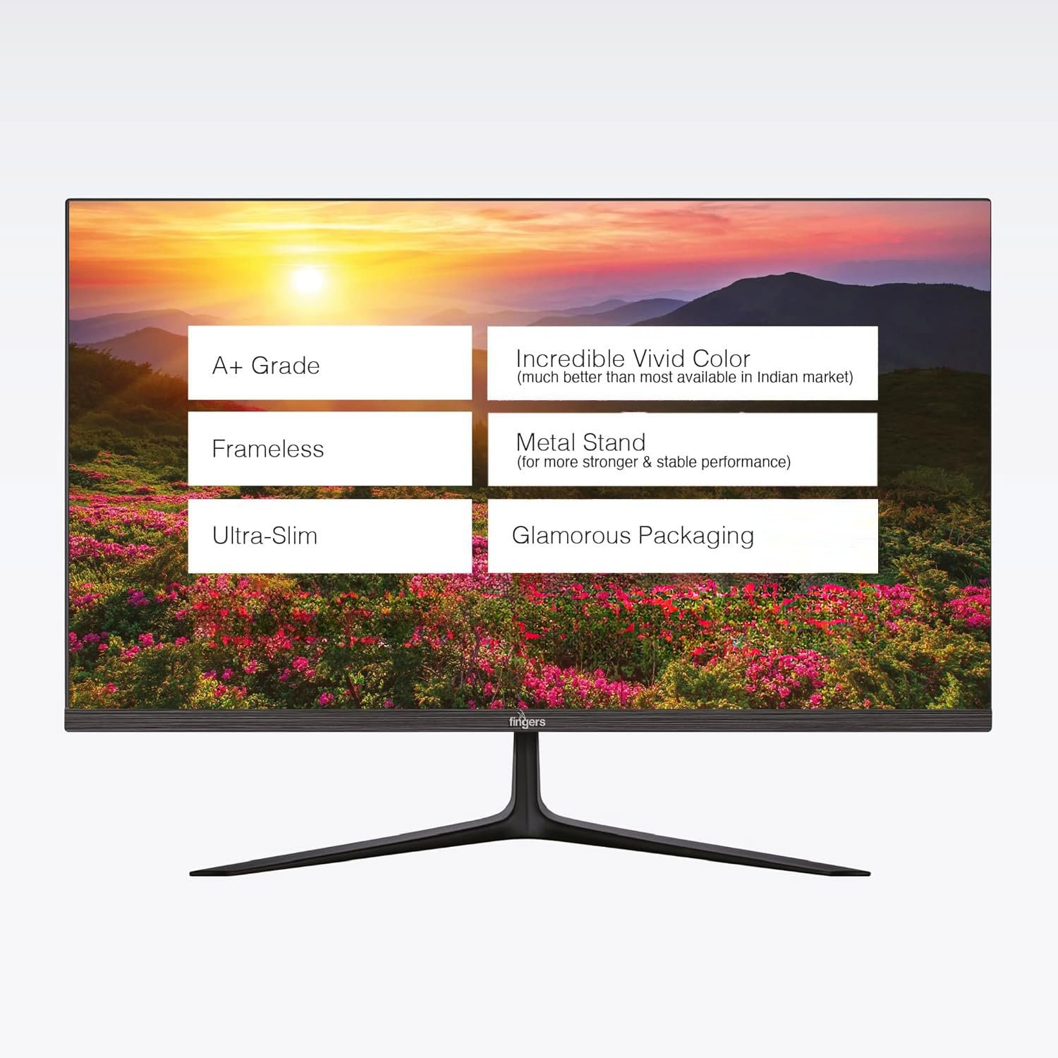FINGERS The Big Picture LED Monitor Satin-2150 [21.45 (51.48cm), FHD (1920x1080 px), Ultra-Slim &amp