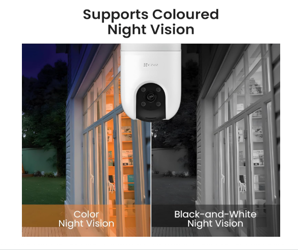 EZVIZ  H8c 3MP 4G PanTilt,Two Way Talk, Outdoor, Human Detection Support SIM Network Security Camera