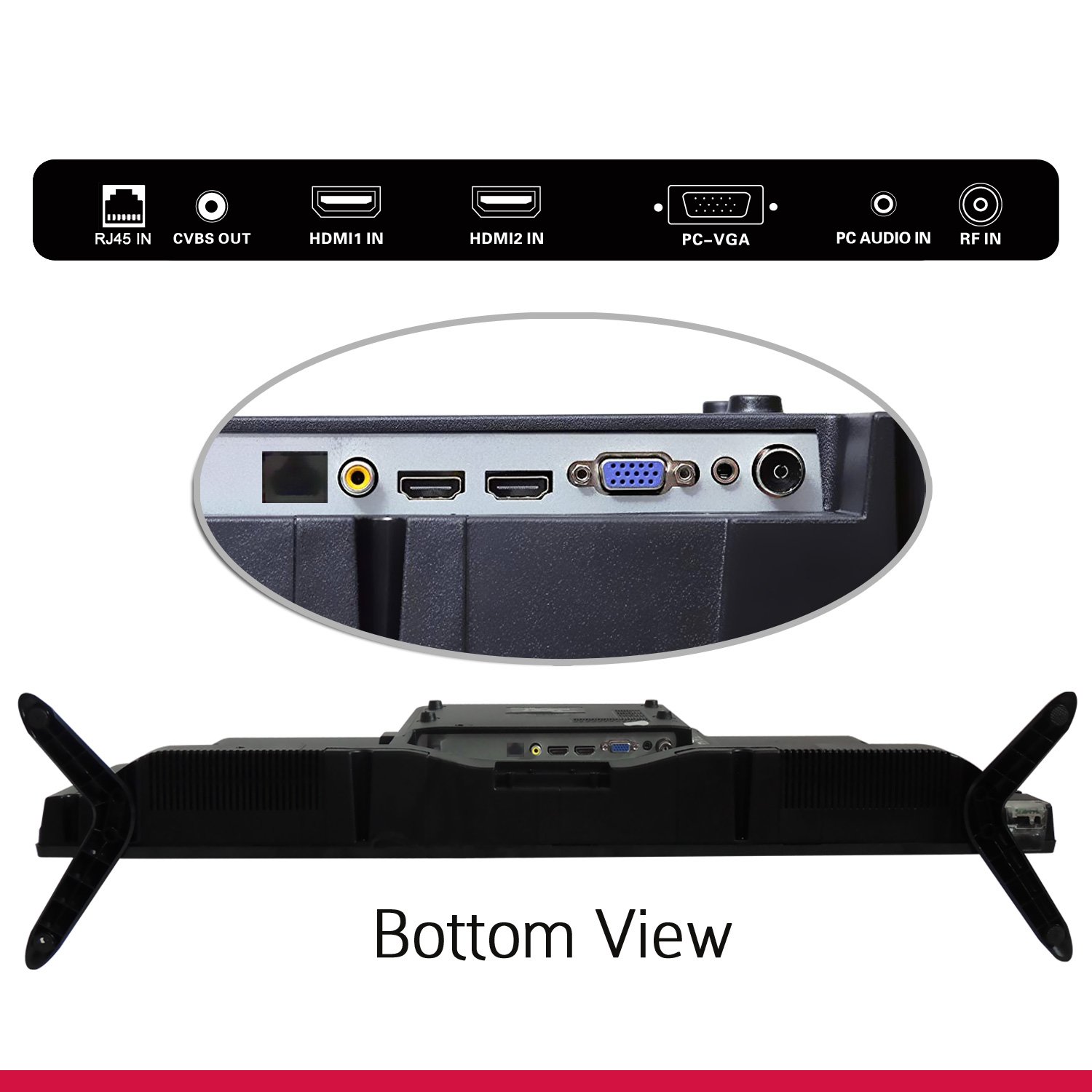 SMART TV iBELL 80 cm (32 Inches) HD Ready Smart LED TV IBLLES320H (Black)