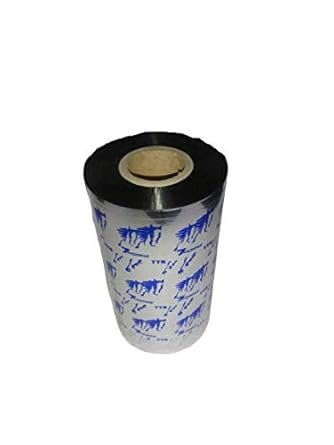  Thermal Transfer Ribbon(Premium Wax) 105MM*300MTR Paper Label  (Pure Black Impression)