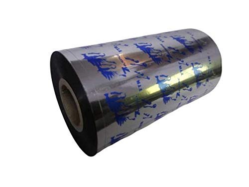  Thermal Transfer Ribbon(Premium Wax) 105MM*300MTR Paper Label  (Pure Black Impression)