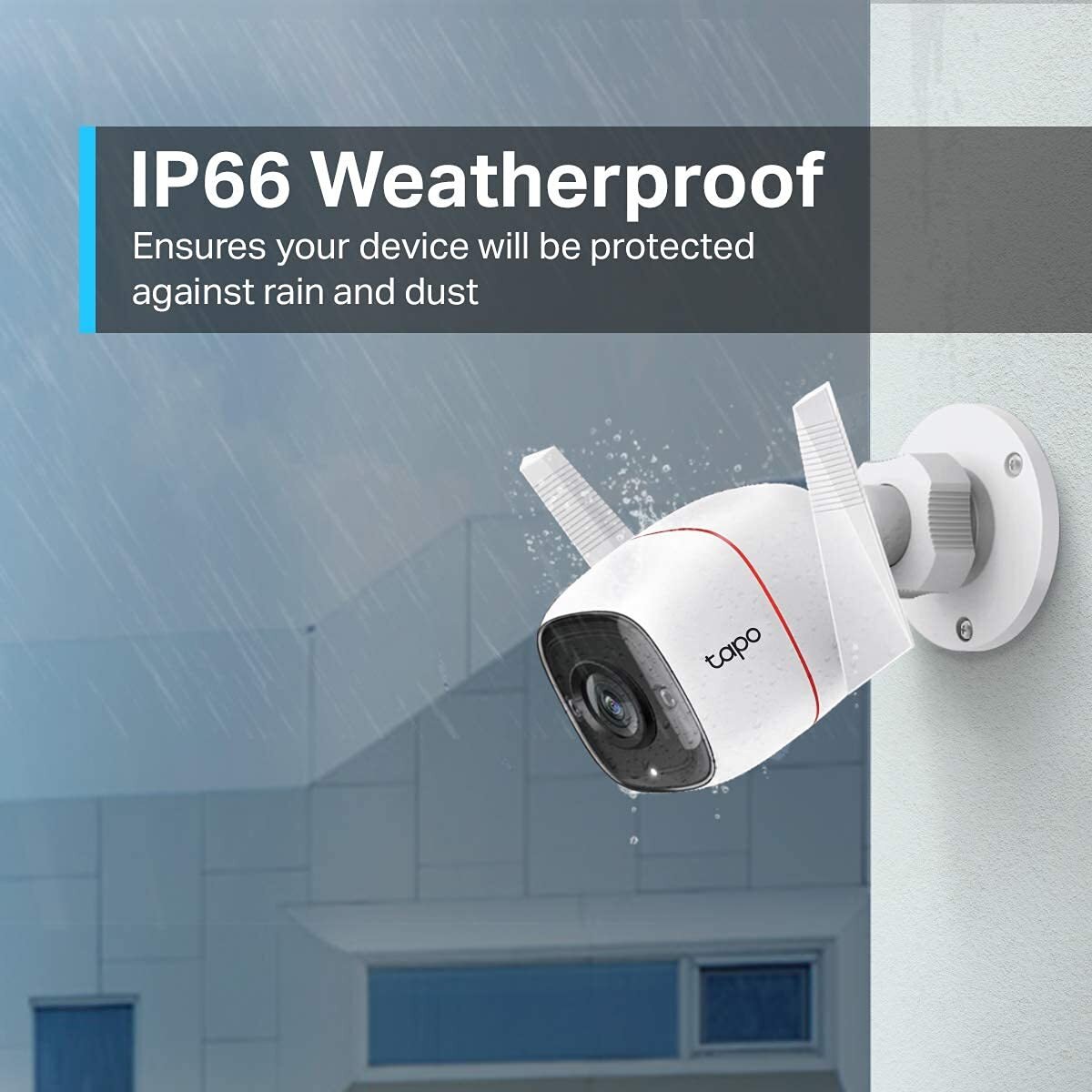CCTV Security Wi-Fi Smart Camera  Outdoor TAPO 3MP 1296p High Definition  | Alexa Enabled | Weatherp